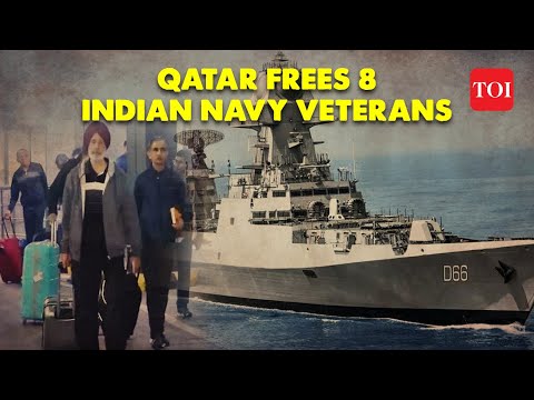 BREAKING| Qatar frees eight Indian Navy veterans jailed on alleged spying charges, 7 back in India [Video]
