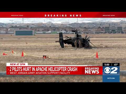 Apache helicopter from Utah National Guard crashes during training exercise in West Jordan [Video]