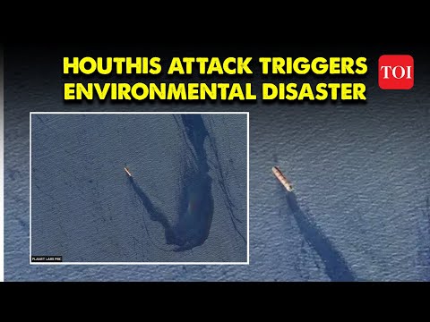 Red Sea Disaster: Houthis Attack on Belize-flagged Ship Leaves 29 km Oil Slick | Israel Hamas War [Video]