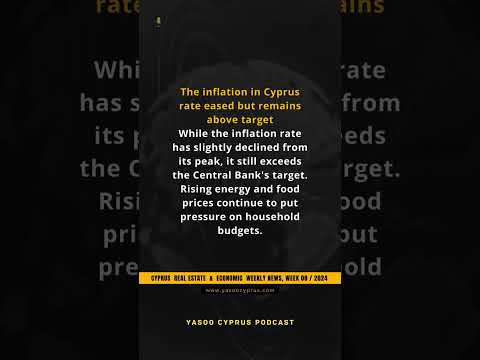 The inflation in Cyprus rate eased but remains above target [Video]
