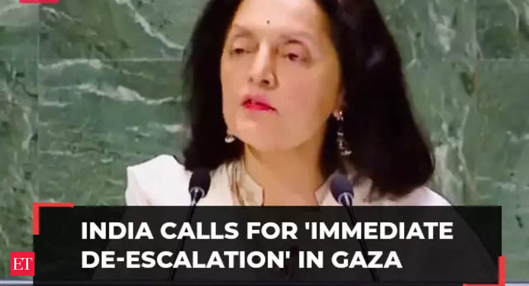 India on Gaza conflict: Only two-state solution between both sides will deliver enduring peace – The Economic Times Video