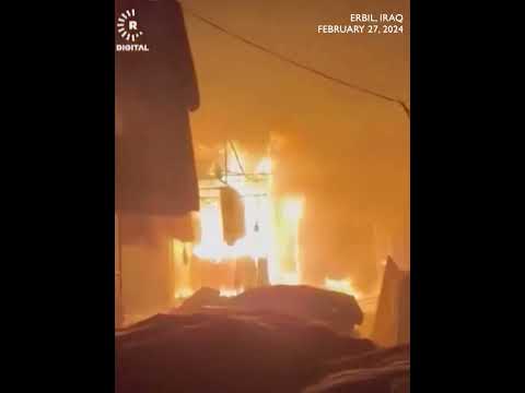 Huge fire breaks out at Iraq market [Video]