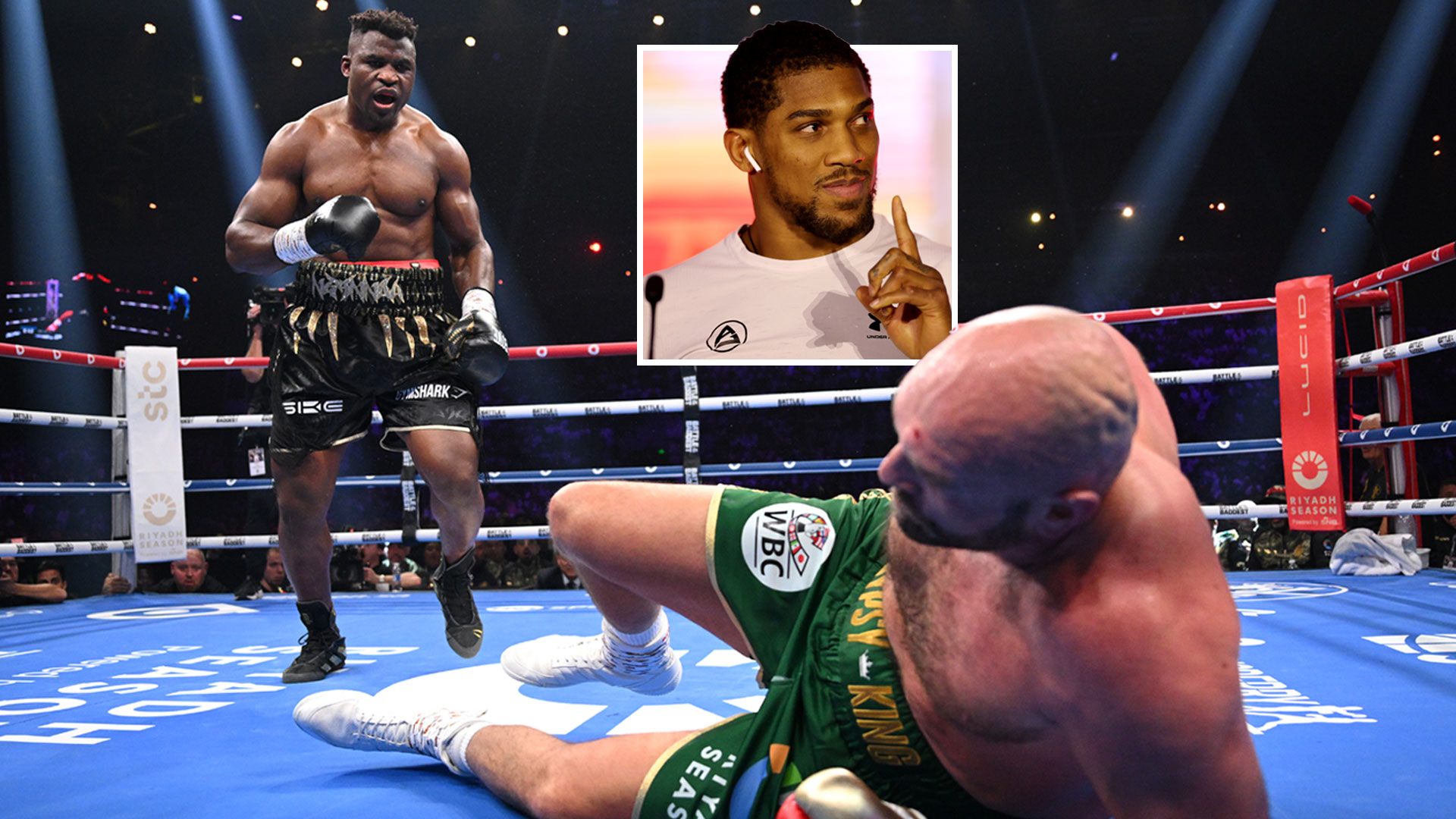 ‘I thought, “f***ing hell,”‘ says shocked Anthony Joshua after Tyson Fury ‘started on Francis Ngannou at dinner party’ [Video]