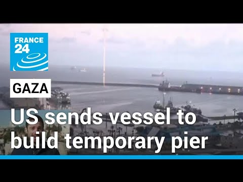 US sends vessel to build temporary pier in Gaza as aid boat readies • FRANCE 24 English [Video]