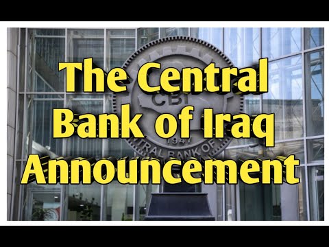 Central Bank of Iraq Announcement iraqi dinar RV latest news updates economy investment IQD CBI [Video]