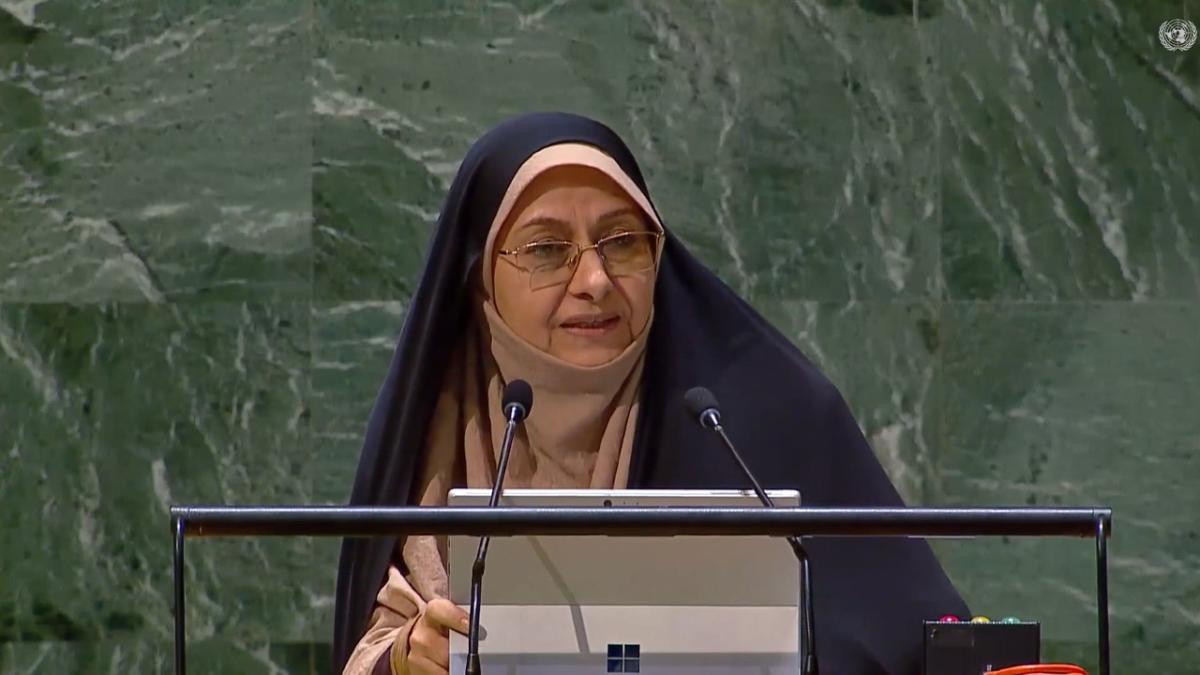 Top Iranian official calls for Israel to be kicked out of UN womens rights conference [Video]