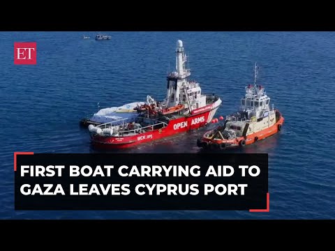 Israel-Hamas War: First ship carrying aid to Gaza leaves Cyprus port in a pilot project [Video]