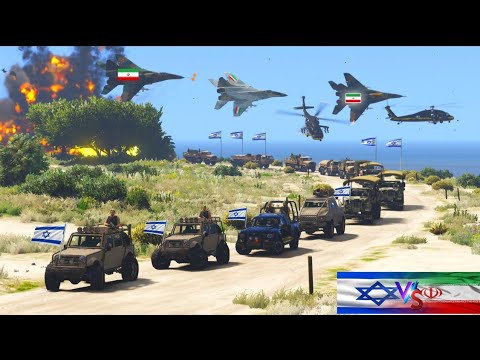 Irani Airforce Brutual Attack to Destroy the Israeli Army Convoy – Iran vs Israel War – GTA5 [Video]