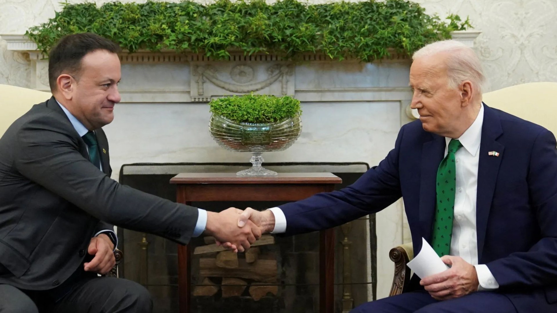 Leo Varadkar defends ‘important’ White House shamrock ceremony with US leader as ‘enormous value’ for ‘small country’ [Video]
