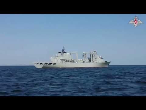 Russia, Iran, and China conducting navy drills in gulf of Oman [Video]