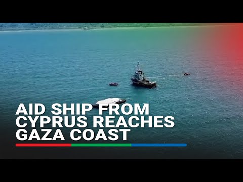 Israeli army releases video showing aid ship from Cyprus reaching Gaza coast | ABS – CBN News
