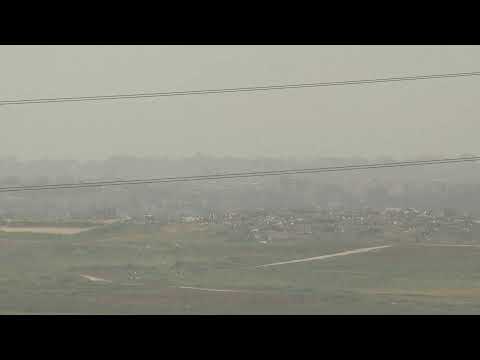 LIVE: View over Israel-Gaza border as seen from Israel [Video]