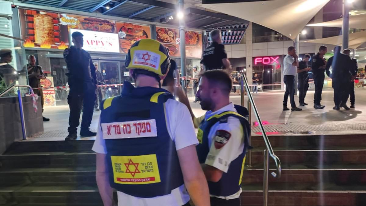 Three people are stabbed in ‘terror attack’ at shopping centre in Israel – before teenage suspect is ‘neutralised’ by police [Video]