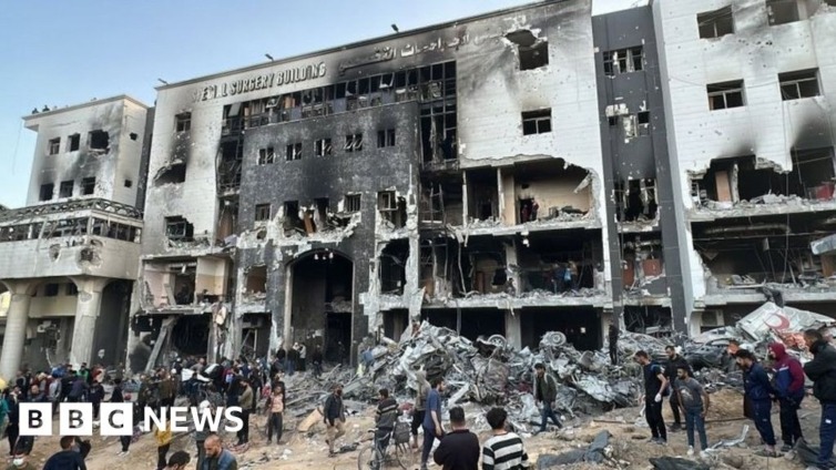 Gazas al-Shifa hospital in ruins after two-week Israeli raid [Video]