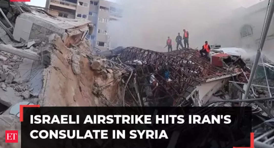 Israeli airstrike on Iran’s consulate in Syria kills two generals and 5 other officers, Iran says – The Economic Times Video