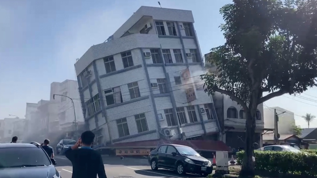 Earthquake rocks Taiwan, collapsing buildings and causing tsunami [Video]