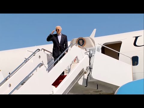 U.S. President Joe Biden departs Joint Base Andrews en route to Hagerstown, Maryland [Video]