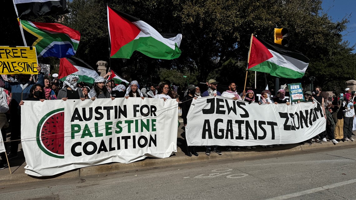 Palestine rally at Texas Capitol in Austin calls for cease-fire [Video]