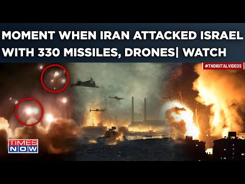 Moment When Iran Attacked Israel With 330 Missiles, Drones | IDF Bases Destroyed | Panic Amid Sirens [Video]