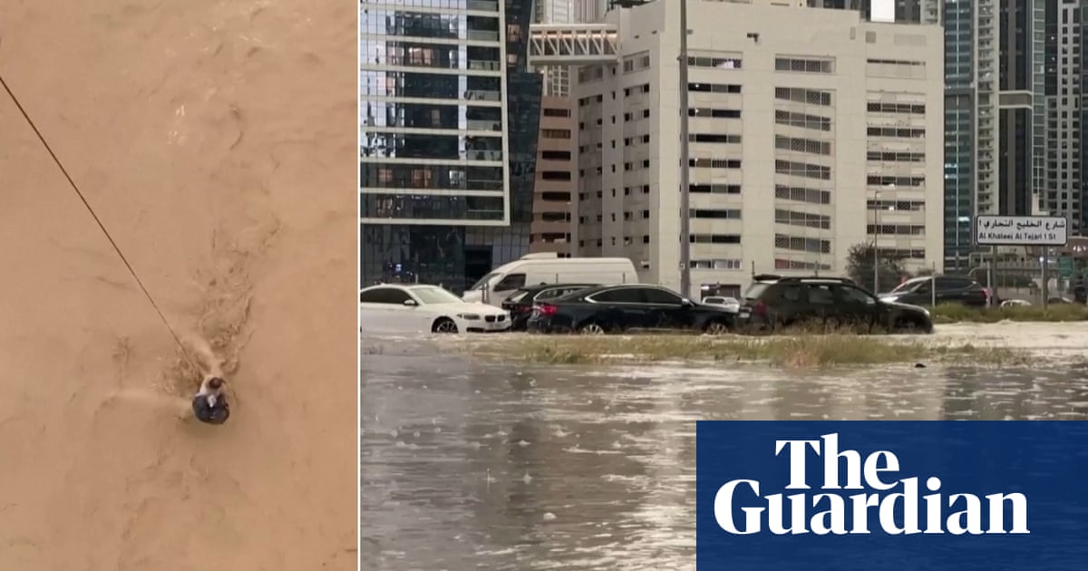 Flash flooding in Oman and UAE hit by heaviest rainfall in 75 years  video | World news