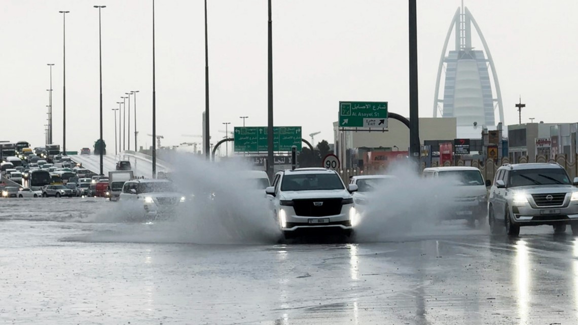 Heavy rain leads to flooding in Dubai [Video]