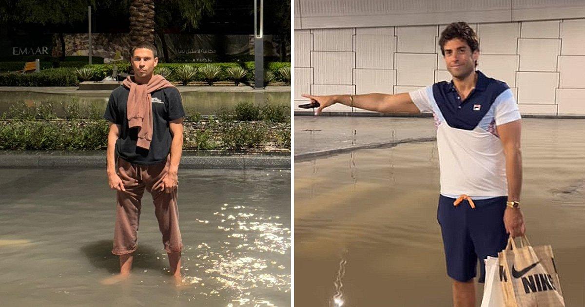 Dubai floods leave Joey Essex and James Argent stranded in deep water [Video]