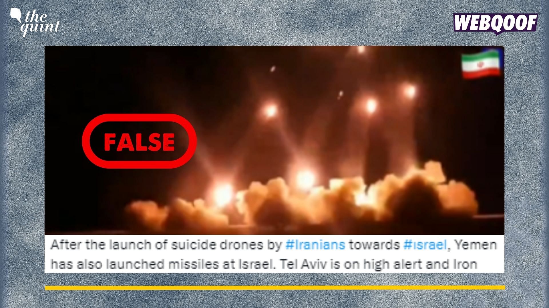 Old Video Shared to Falsely Claim That Yemen Attacked Israel in Air Strikes
