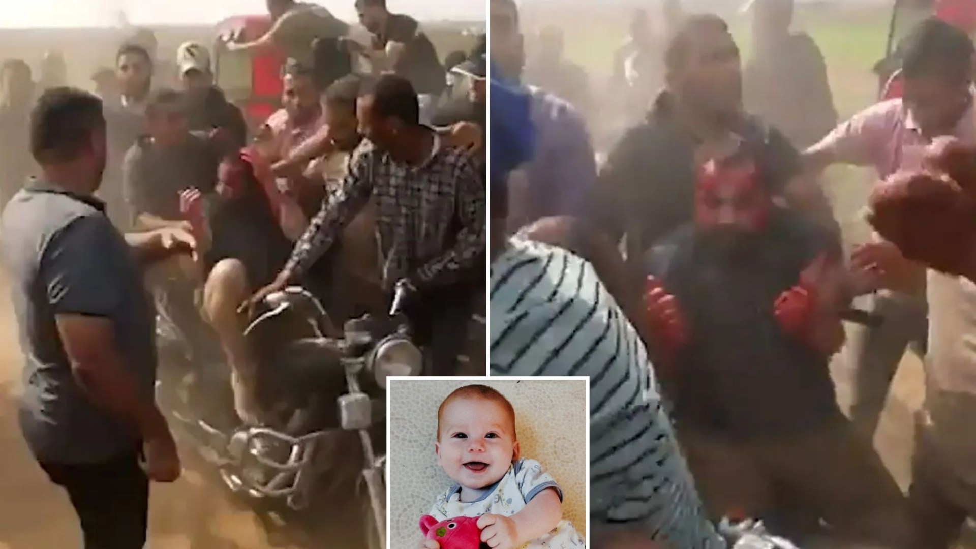 Israel shares horror vid showing kidnap of bloody dad of Hamas’ youngest hostage Baby Kfir as mob pose for selfies [Video]