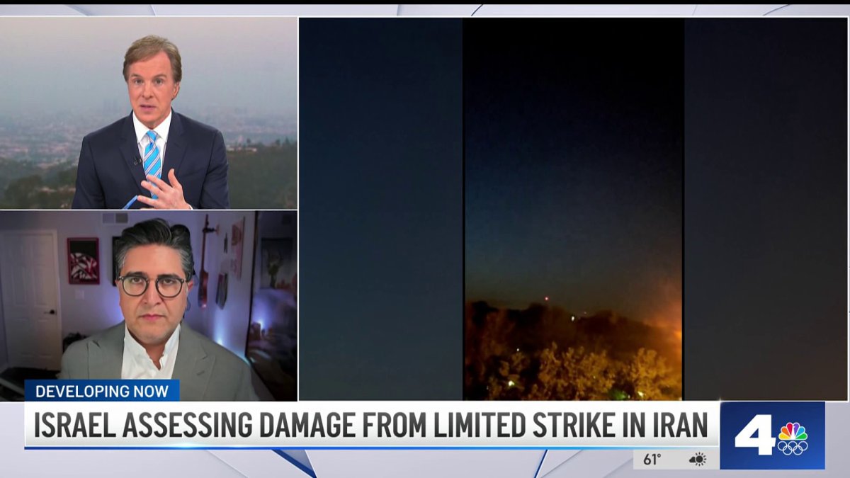 Israel assessing damage from limited strike in Iran  NBC Los Angeles [Video]