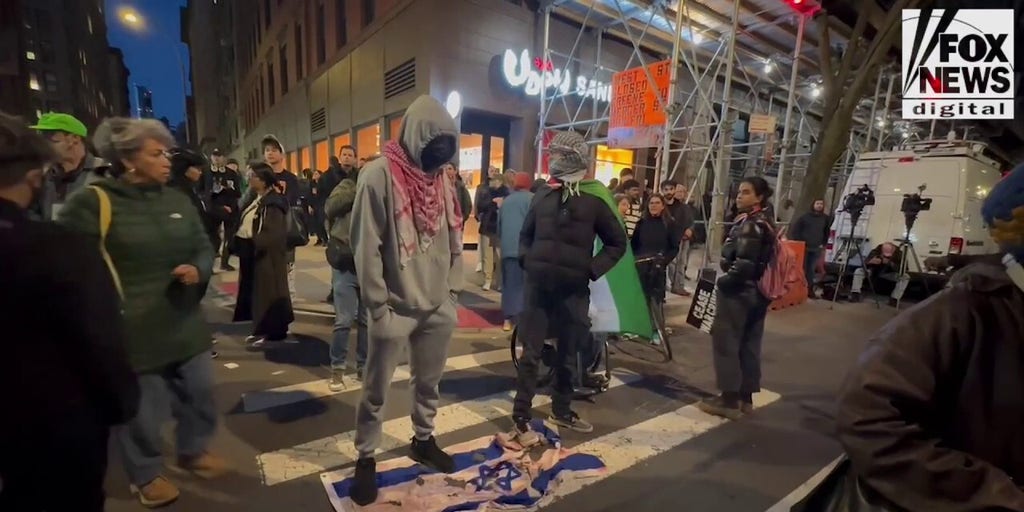 NYU anti-Israel protesters form human chains as police move in [Video]