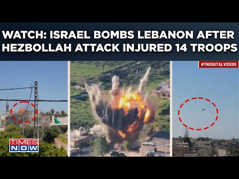 Watch: Israel Bombs Lebanon Hours After Hezbollah Struck IDF Military Base| 18 Injured In Attack [Video]