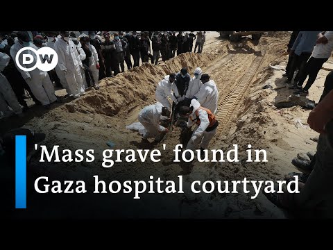 Exhumation operations continue at apparent mass grave in Khan Younis | DW News [Video]