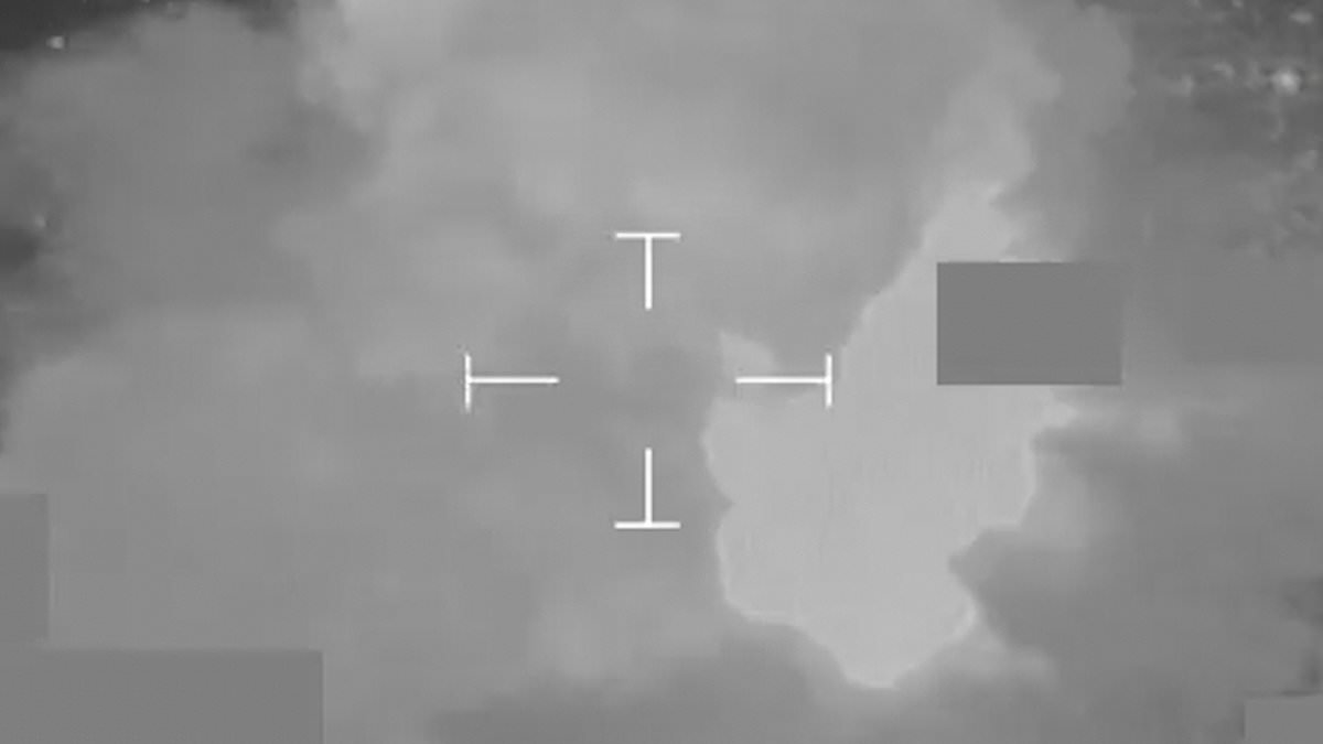 Moment RAF Typhoon unleashes laser-guided Paveway bomb in strike on militant base in Iraq - as UK 