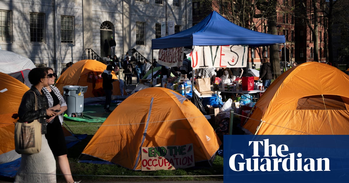 Student Gaza protests: more than 40 encampments on campuses across US  video report | US news