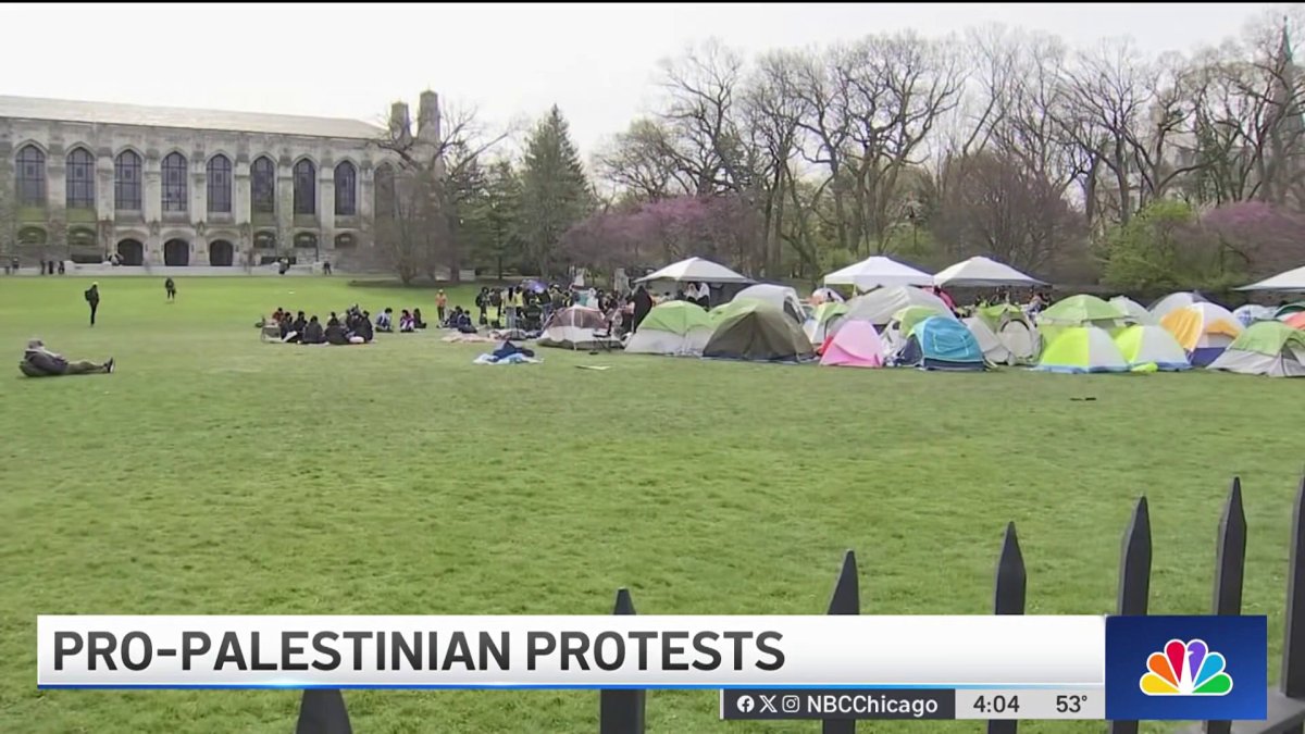 Pro-Palestinian protests, encampment at Northwestern University continues  NBC Chicago [Video]