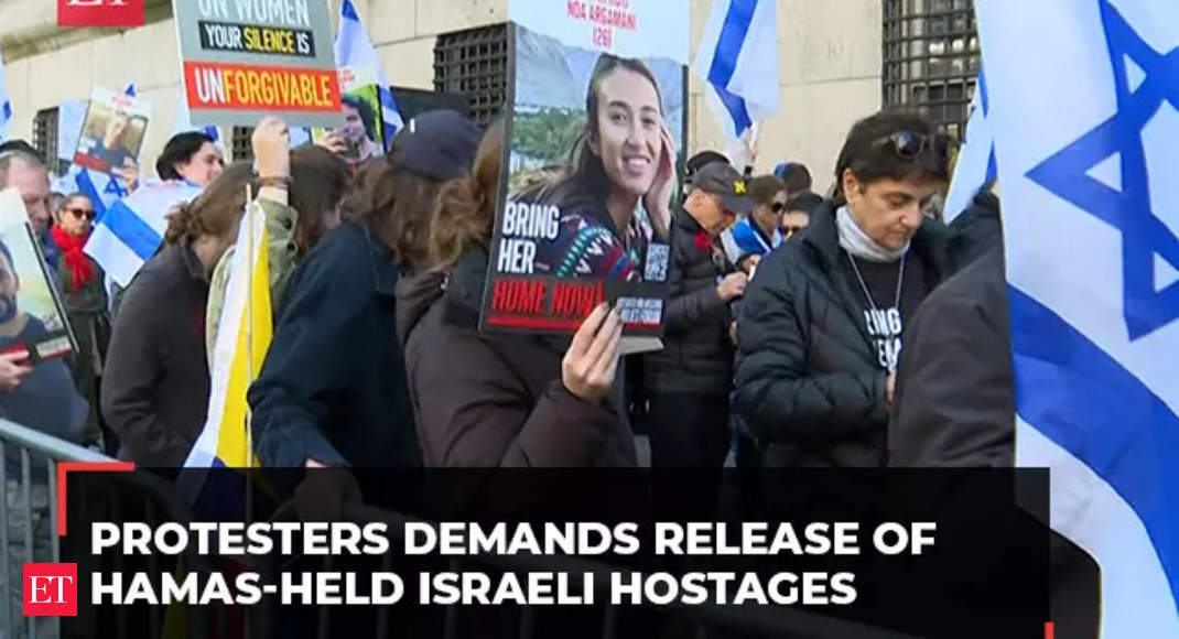 Columbia University: Protesters demands release of Hamas-held Israeli hostages – The Economic Times Video
