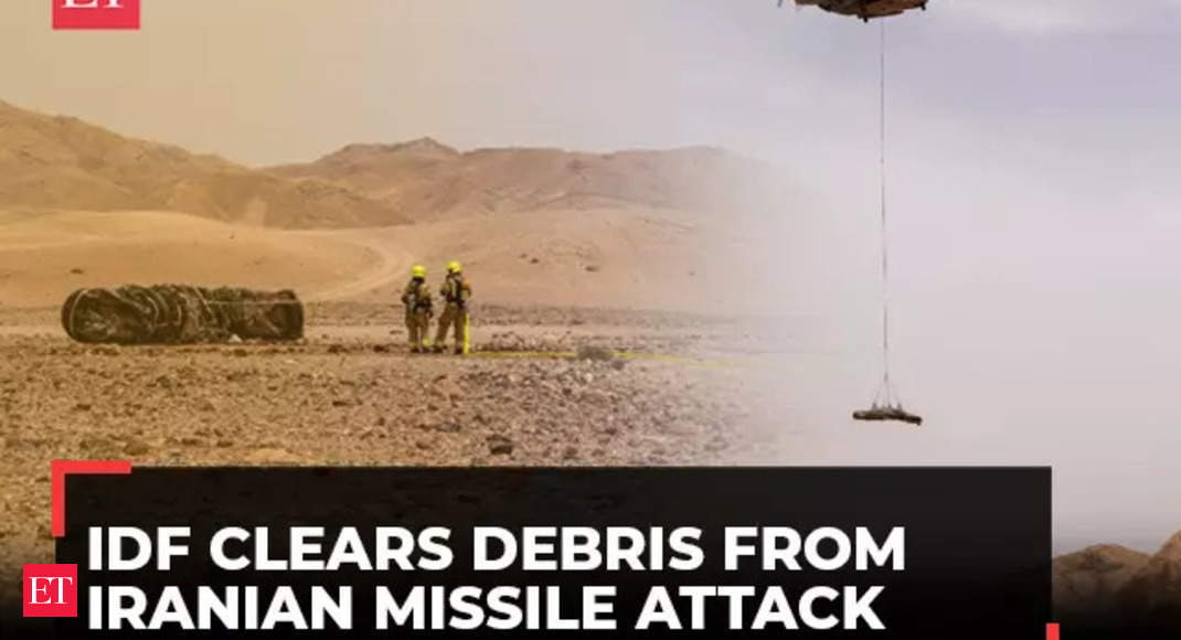 Israel-Iran conflict: IDF troops execute aerial removal of missile debris – The Economic Times Video