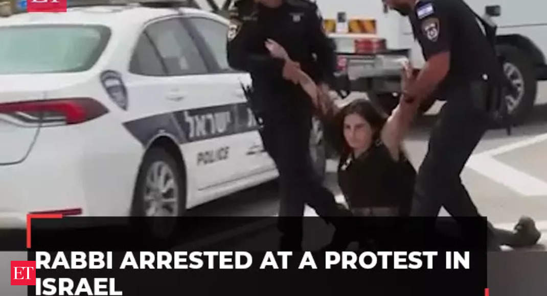 Israel-Palestine War: Rabbi arrested at a protest in Israel demanding a ceasefire in Gaza – The Economic Times Video