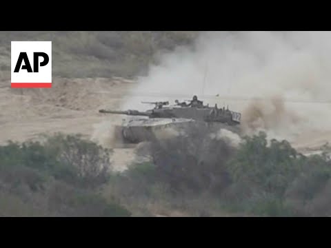 Watch military movement on Israel’s border with Gaza as cease-fire efforts continue [Video]