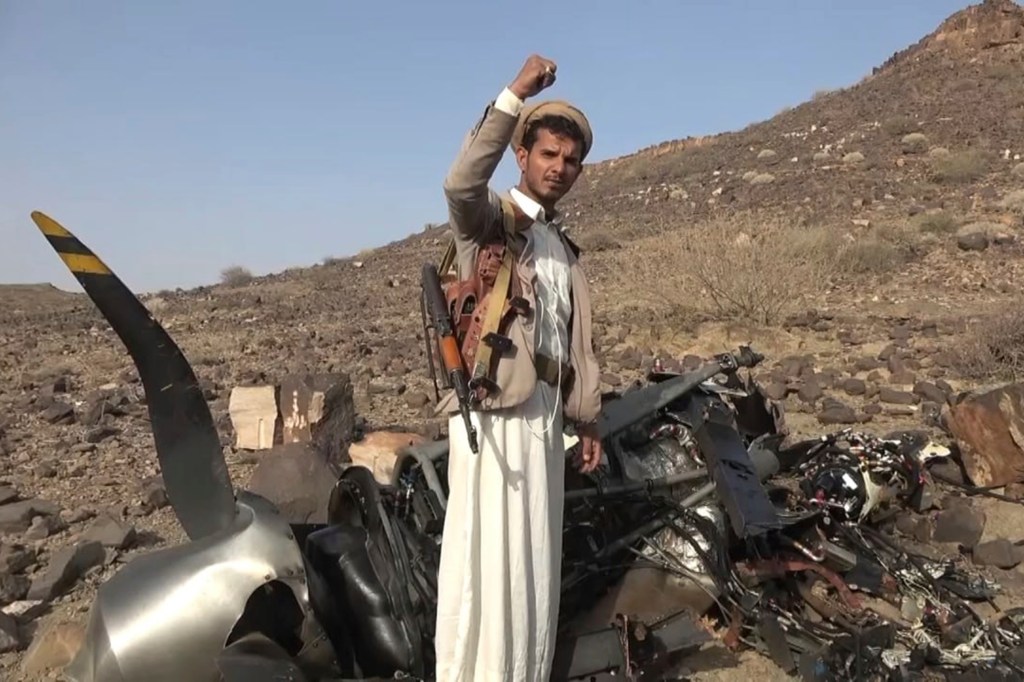 Yemens Houthi rebels claim downing U.S. Reaper drone, release footage showing wreckage of aircraft [Video]