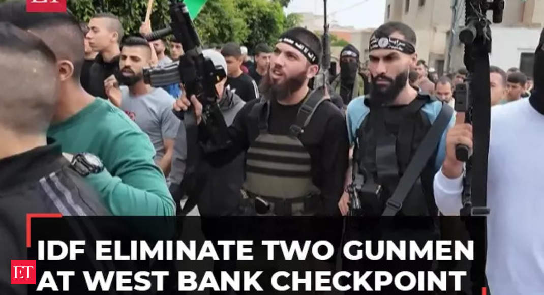 Palestinians protest after Israeli forces eliminate two gunmen at West Bank checkpoint – The Economic Times Video