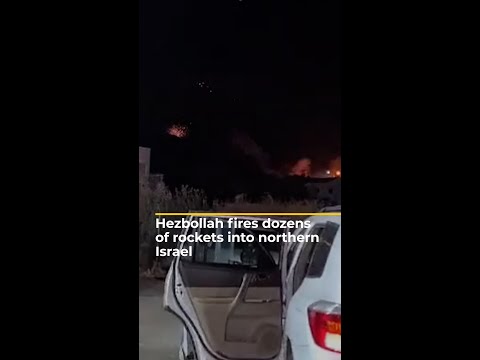Hezbollah fires dozens of rockets into northern Israel | [Video]
