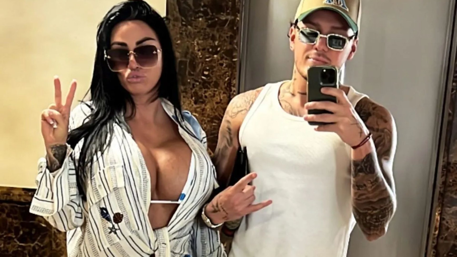 Katie Price sends defiant message as she hits the gym with boyfriend JJ Slater in Cyprus after skipping court [Video]