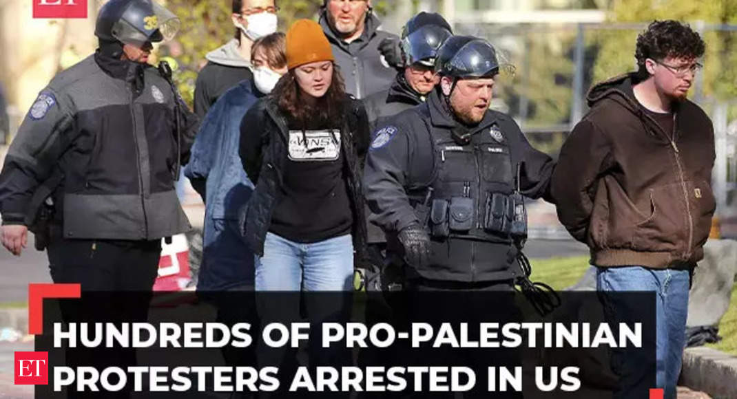 Pro-Palestinian protests continue at colleges across the US; nearly 900 arrested – The Economic Times Video