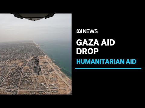 The British Royal Air Force drops aid into Gaza | ABC News [Video]
