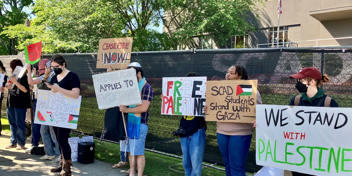 SCAD, KSU students stage walkout supporting Palestinians in Israel-Hamas war [Video]