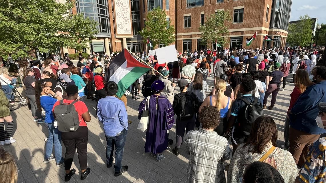 Protest over Israel-Hamas war concludes at Ohio State Wednesday [Video]