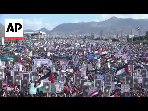 Thousands protest in Yemen in support of Palestinians in Gaza [Video]