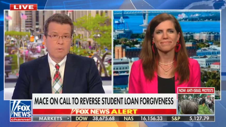 Fox’s Neil Cavuto Informs Nancy Mace ‘There’s No Proof’ George Soros Is Behind Campus Protests [Video]