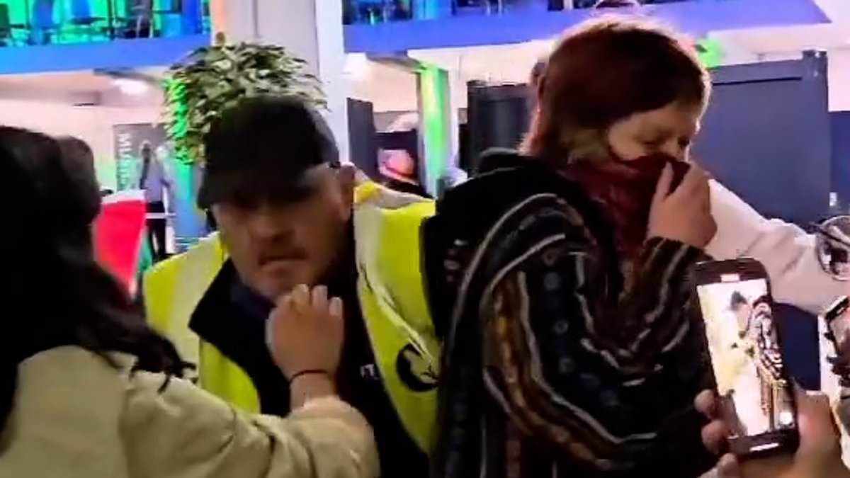 Violence breaks out at Leeds University as pro-Palestine student protesters clash with security guards in angry scenes [Video]
